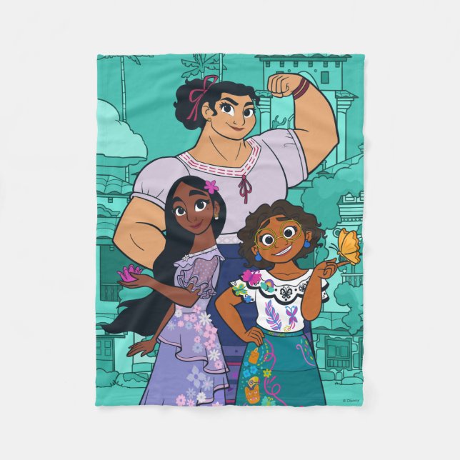 Couverture Polaire Encanto | Luisa, Isabela et Mirabel (Devant)