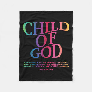 Couverture Polaire Enfant Enfant De Dieu Christian Jésus Fils Siste