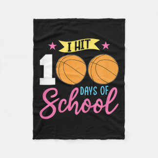 Couverture Polaire Enfants 100ème Jour De Filles D'École J'Ai Touché 