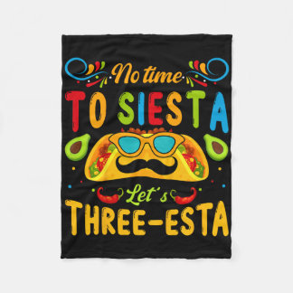 Couverture Polaire Enfants 3 ans Fiesta mexicaine Pas le temps pour l