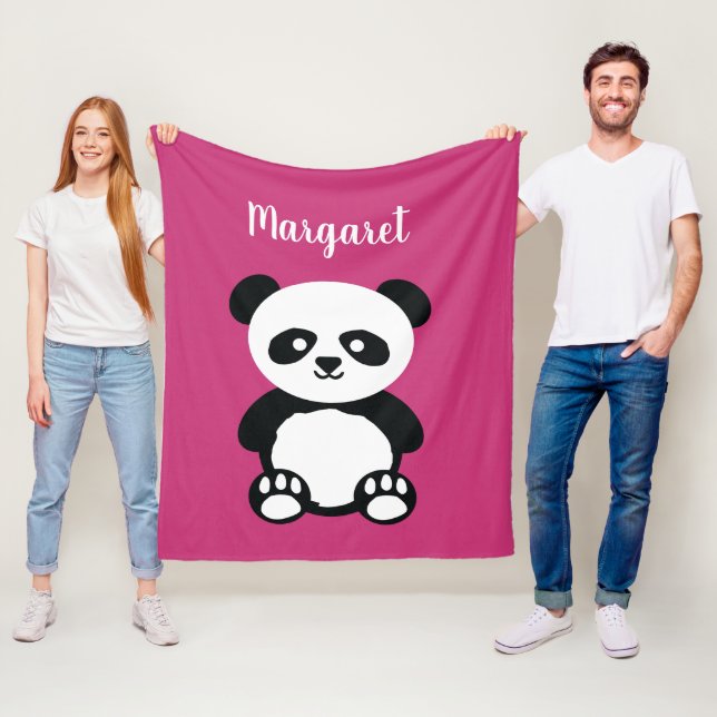 Couverture Polaire Enfants roses personnalisés de filles adorables (En situation)