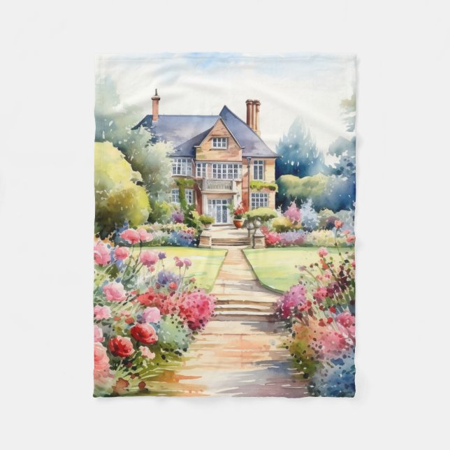 Couverture Polaire English Garden Landscape (Devant)