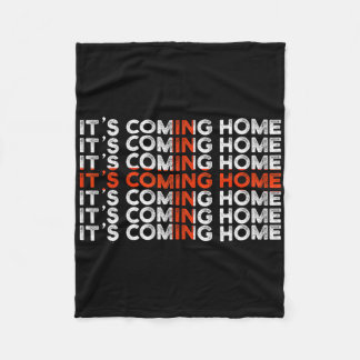 Couverture Polaire English Soccer It's Coming Home England Flag 