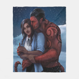 Couverture Polaire Enneigé avec l'Alien Warlord Throw