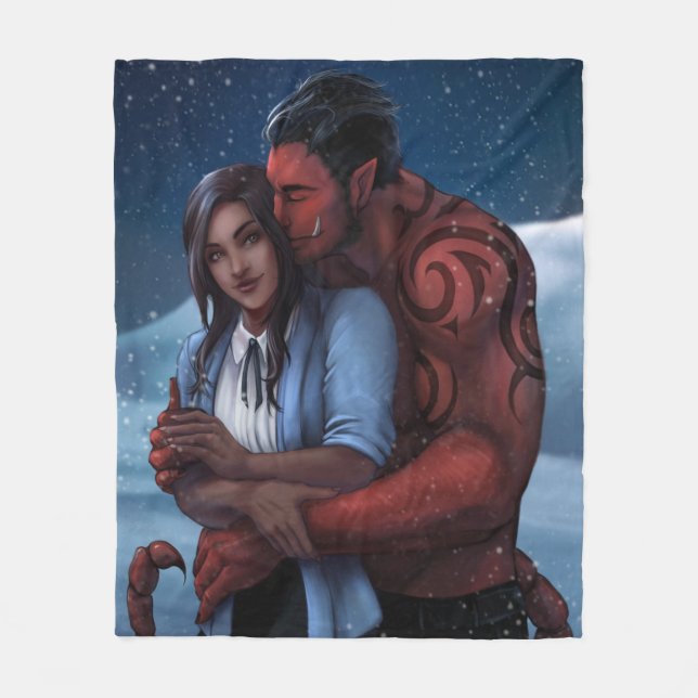 Couverture Polaire Enneigé avec l'Alien Warlord Throw (Devant)