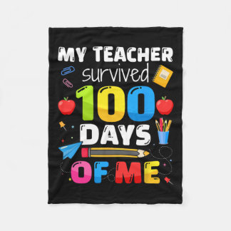 Couverture Polaire Enseignant A Survécu 100 Jours De Moi Pour 100E Jo