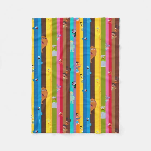 Couverture Polaire Ensemble du Motif de bande (Devant)