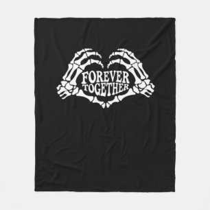 Couverture Polaire Ensemble Un Coeur Fait De Squelette Mains Classiqu