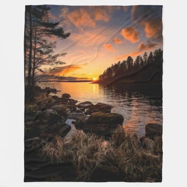 COUVERTURE POLAIRE ENSOLEIL SUR LE LAC (Devant)