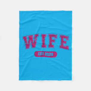 Couverture Polaire Enterrement de vie de garçon Mariage Femme et mari