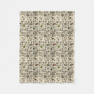 Couverture Polaire Entomologie vintage