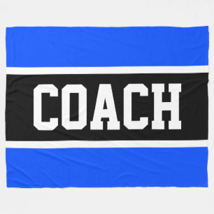 Couverture Polaire ENTRAÎNEUR Sportif Bleu Bleu Bleu Noir Grandes Str