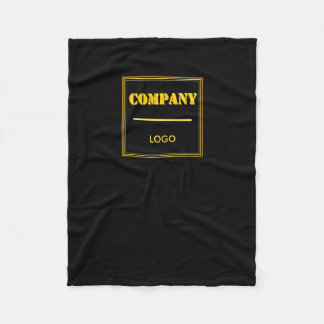 Couverture Polaire Entreprise personnalisée noir moderne sur mesure