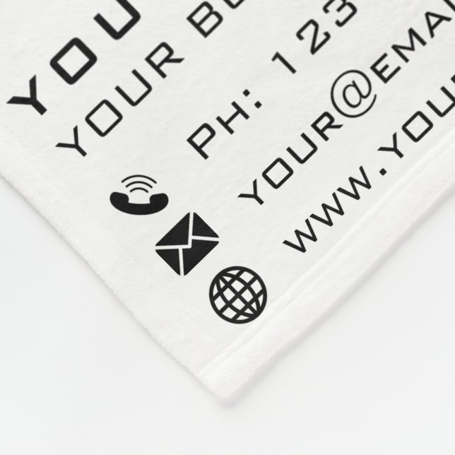 Couverture Polaire Entreprise sur mesure Fleece Blanket Entreprise (Coin)