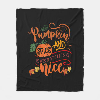 Couverture Polaire Épices citrouilles Et Tout Nice Automne Saison Vin