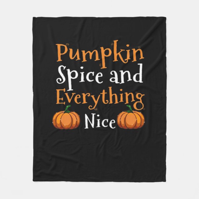 Couverture Polaire Épices citrouilles Et Tout Nice Joli Halloween (Devant)
