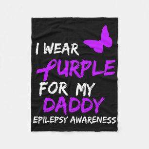 Couverture Polaire Epilepsie Sensibilisation Je Porte Violet Pour Mon