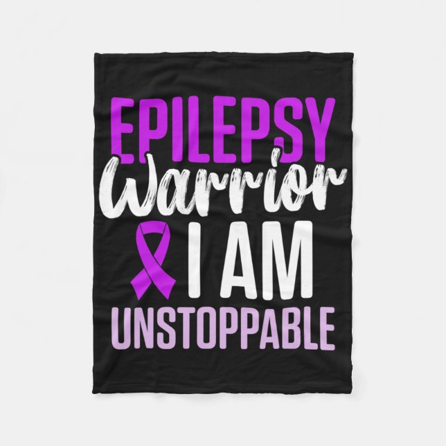 Couverture Polaire Epilepsy Awareness Epileptic Warrior Survivor 23  (Devant)