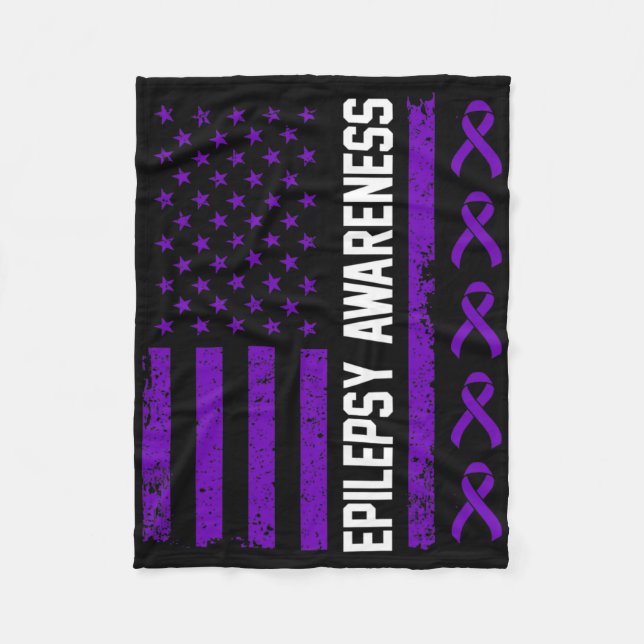 Couverture Polaire Epilepsy Awareness Epileptic Warrior Survivor 29  (Devant)