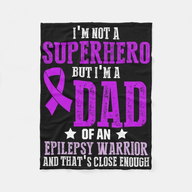Couverture Polaire Epilepsy Awareness Epileptic Warrior Survivor 6  (Devant)