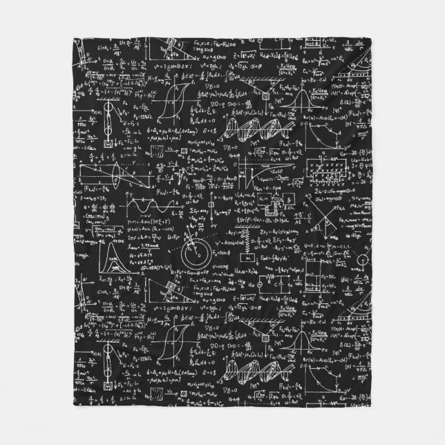 Couverture Polaire Équations de physique sur //noir (Devant)