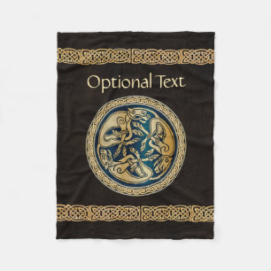 Couverture Polaire Équipe cycliste Celte Wolf Knotwork Trip