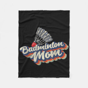 Couverture Polaire Équipe de badminton rétro Sport Joueur Entraîneur