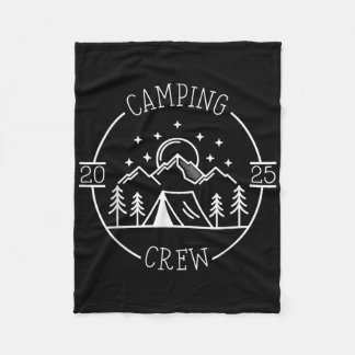 Couverture Polaire Équipe de cousins de camping 2025 Rassemblement fa