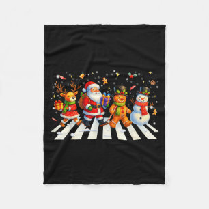 Couverture Polaire Équipe de Noël drôle Santa Gingerbread Noël Hommes