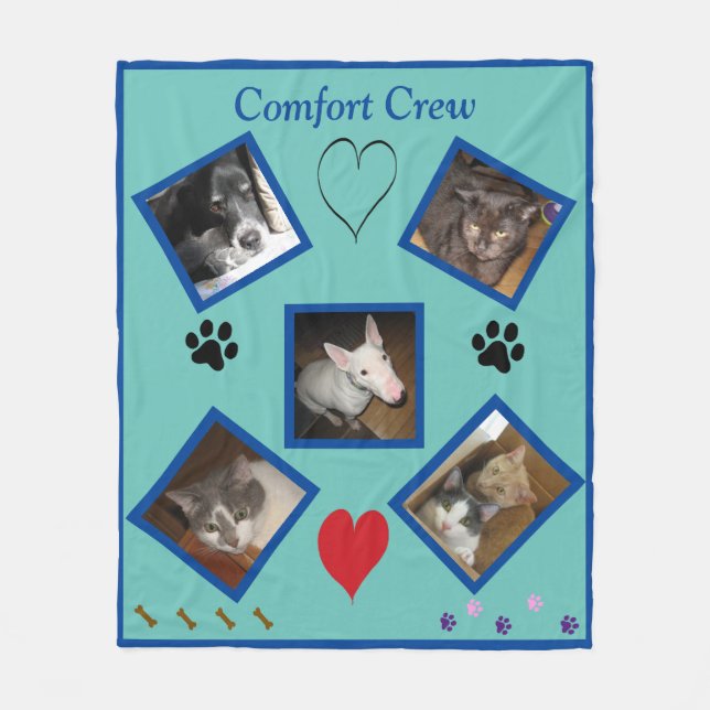 Couverture Polaire Équipe de réconfort du cancer (Devant)