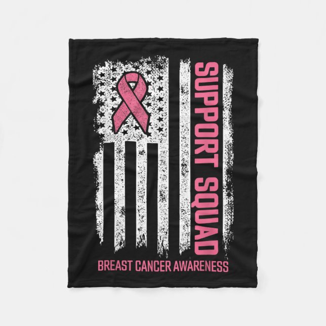 Couverture Polaire Équipe de soutien au cancer du sein Prix du cancer (Devant)