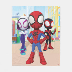 Couverture Polaire Équipe Spidey En Ville