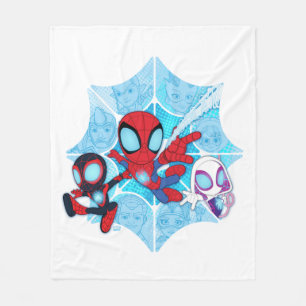 Couverture Polaire Équipe Spidey sur la toile de vilains