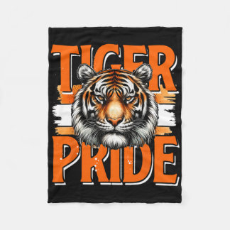 Couverture Polaire Équipe sportive vintage Tiger Pride Tiger School R