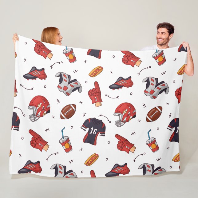 Couverture Polaire Équipement sportif de football avec Motif alimenta (En situation)