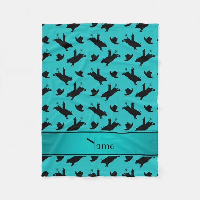 Couverture Polaire Équitation nommée personnalisée de taureau de (Devant)