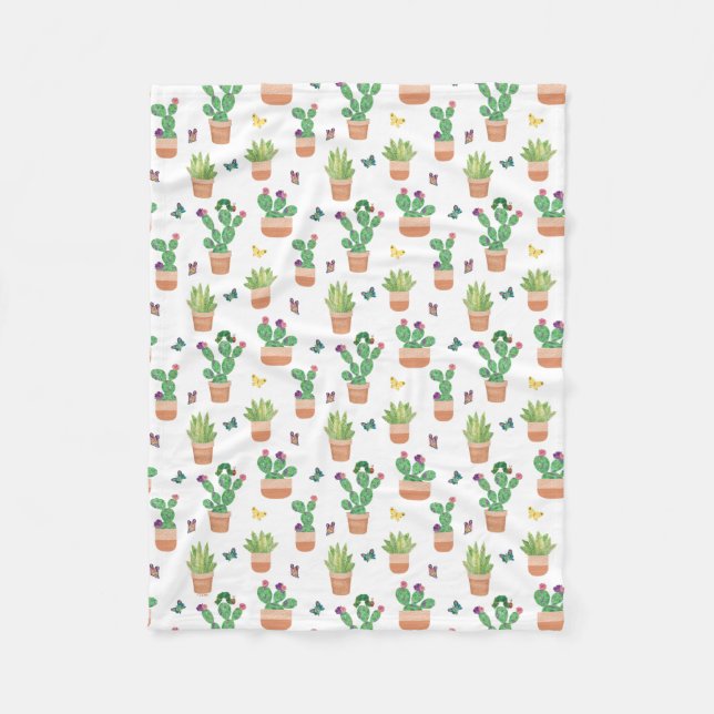 Couverture Polaire Eric Carle | Caterpillar, Cactus et Papillon Pa (Devant)