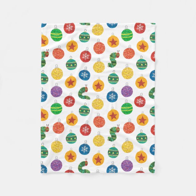 Couverture Polaire Eric Carle | Caterpillar Motif de Noël (Devant)