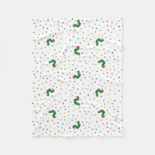 Couverture Polaire Eric Carle Motif de chenille et de points