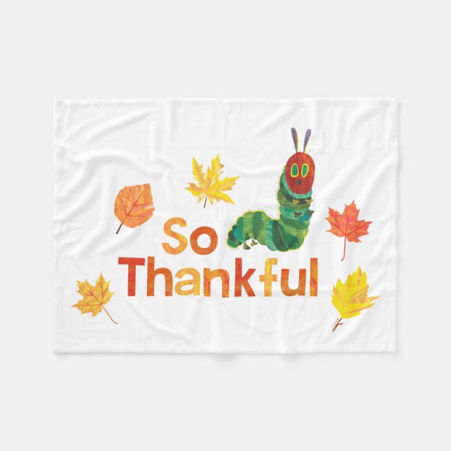 Couverture Polaire Eric Carle | So Thankar Caterpillar (Devant (Horizontal))