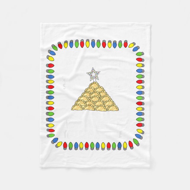 Couverture Polaire Erogi Christmas Tree _ Lish Holiday Lights Funny F (Devant)
