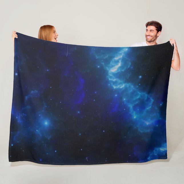 COUVERTURE POLAIRE ESPACE BLEU (En situation)