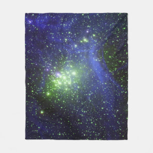 COUVERTURE POLAIRE ESPACE GALAXY NEBULA STARS PLANÈTES BLANKET