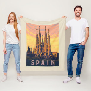 Couverture Polaire Espagne   Familia Sagrada