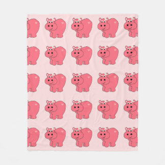 Couverture Polaire Espérez l'hippopotame - enfants