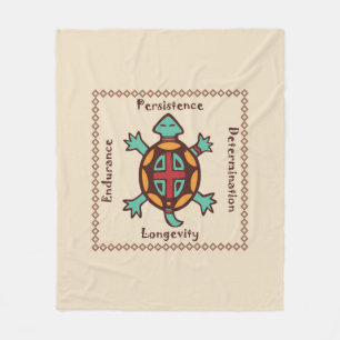 Couverture Polaire Esprit animal de tortue
