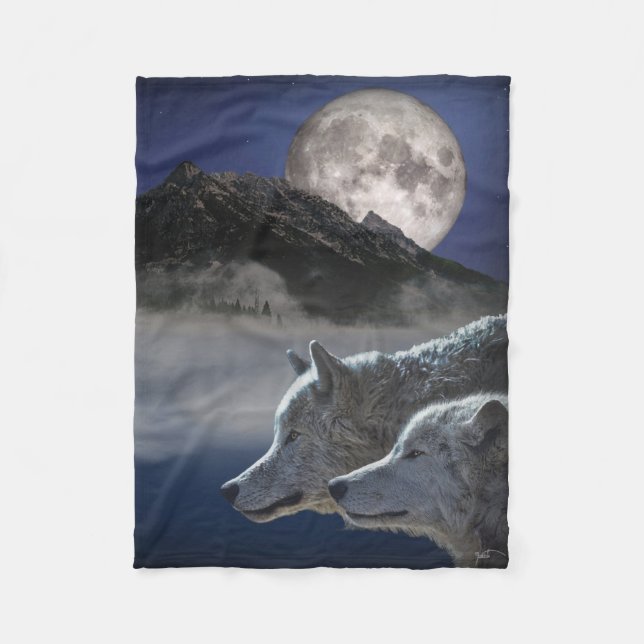 Couverture Polaire Esprit de loup (Devant)