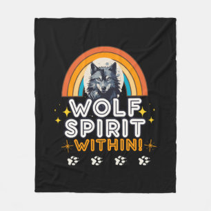 Couverture Polaire Esprit de loup intérieur