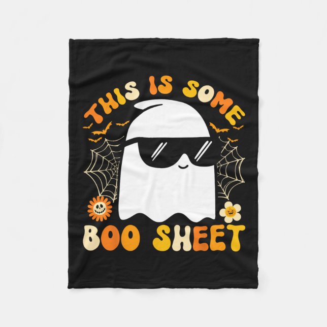 Couverture Polaire Est-Ce Une Boite Feuille Halloween Ghost Funny Coo (Devant)