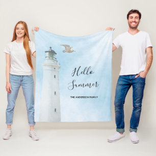 Couverture Polaire Eté de la mer marine du phare